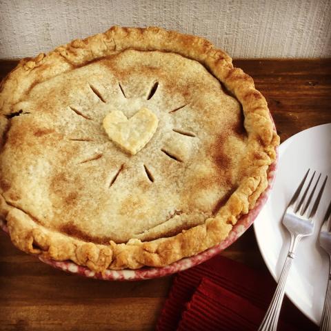 Cheery pie made by Chef Cherise.