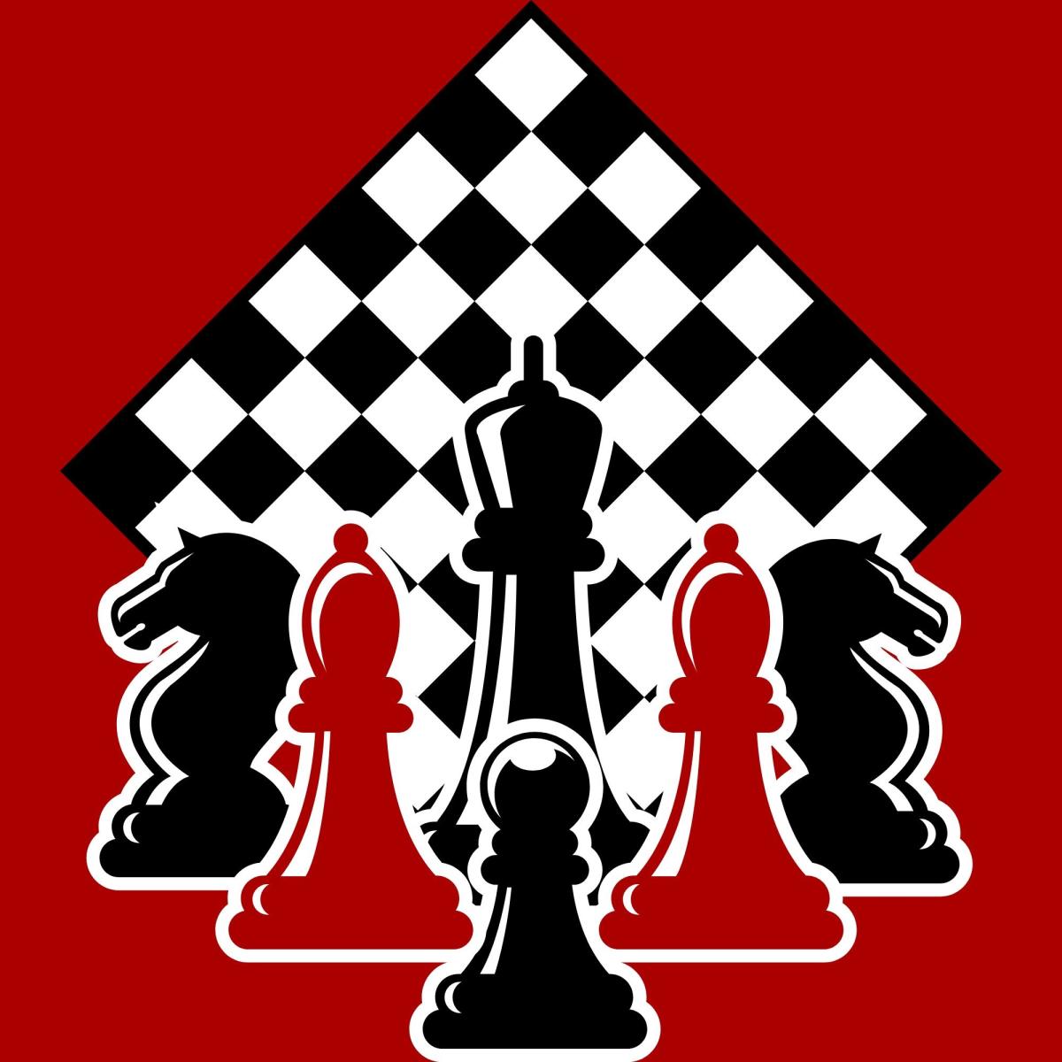 chessboard and chess pieces